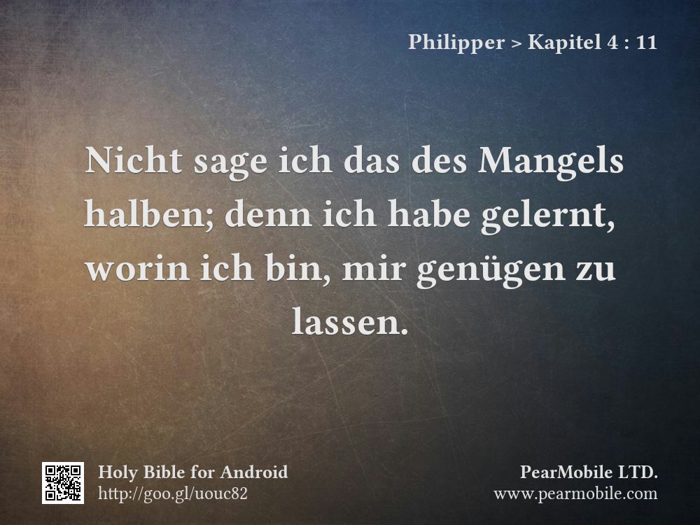 Philipper, Kapitel 4:11